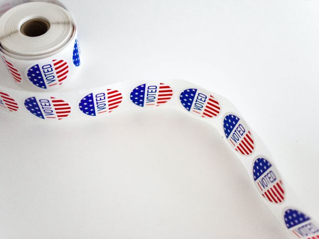 Roll of "I Voted" stickers